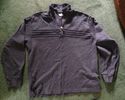 IZOD Large Men's Gray Blue Heather 100% Cotton Zip