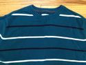 St Johns Bay Men's Extra Large Teal Blue Striped 1
