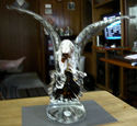 12 INCH TALL GLASS EAGLE SCULPTURE FROM MURANO ITA