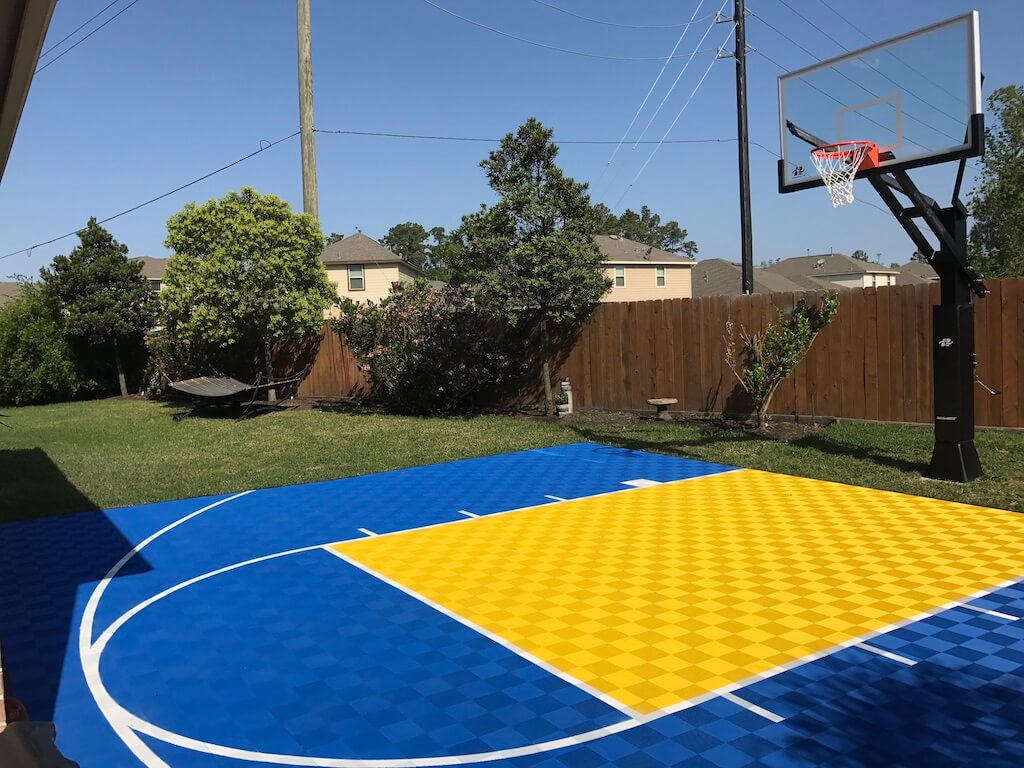 Outdoor Basketball Kit Half Court Kit 20ft X 24ft 480 Tiles W Edges Ebay