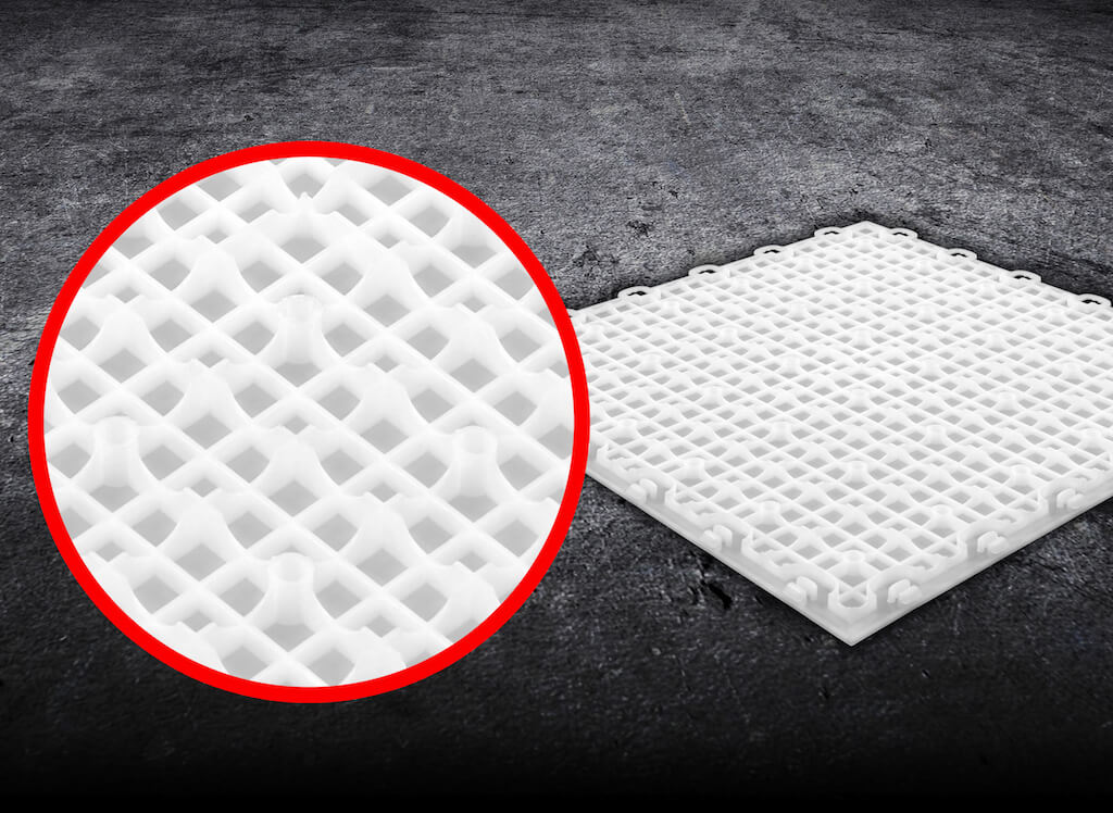 Indoor Portable Hockey Floor Tiles 12 X12 Interlocking Tiles