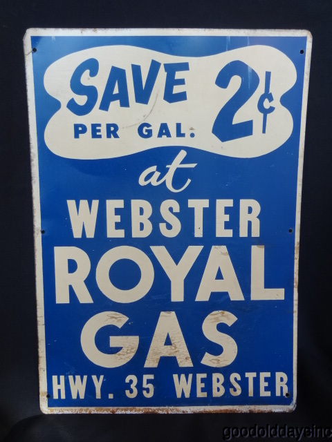 Webster Royal Gas Sign