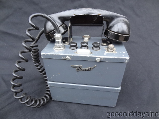 Rare Vintage Bendix Handie Talkie Style Radio Phone - Walkie Talkie