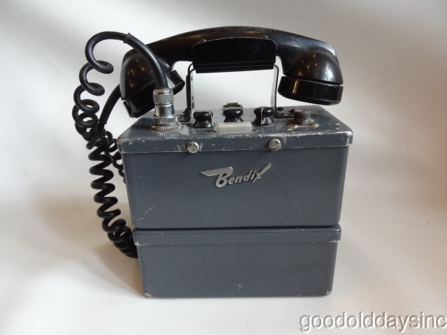Rare Vintage Bendix Handie Talkie Style Radio Phone - Walkie Talkie