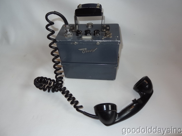 Rare Vintage Bendix Handie Talkie Style Radio Phone - Walkie Talkie