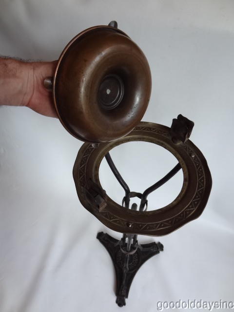Eastlake Style Copper, Cast & Wrought Iron Cigar Ashtray/Smoke Stand