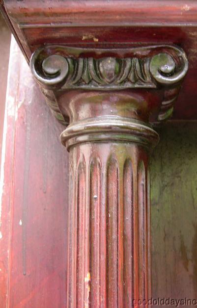 Quarter Sawn Oak Fireplace Mantel with Columns