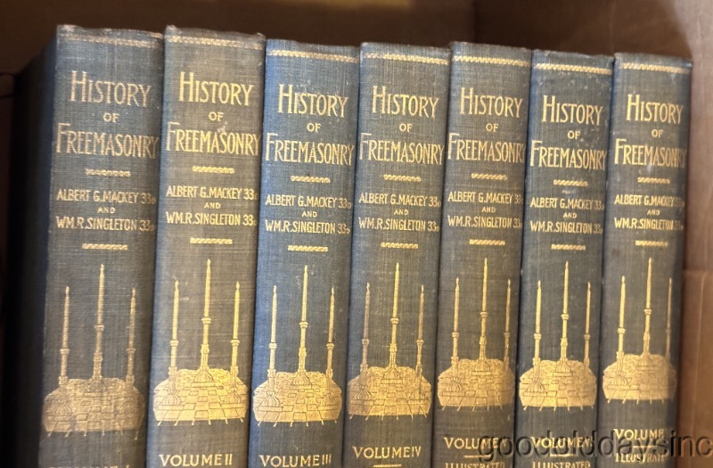 History Of Freemasonry 7 Books in All Circa 1900 | eBay