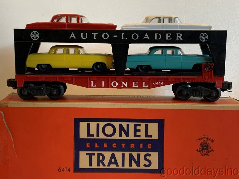 Vintage 1950's Lionel 6514 Automobile Transporter Car Carrier Toy Train