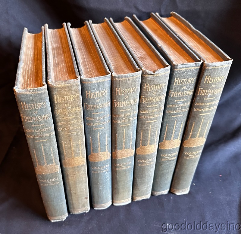 History Of Freemasonry 7 Books in All Circa 1900 | eBay