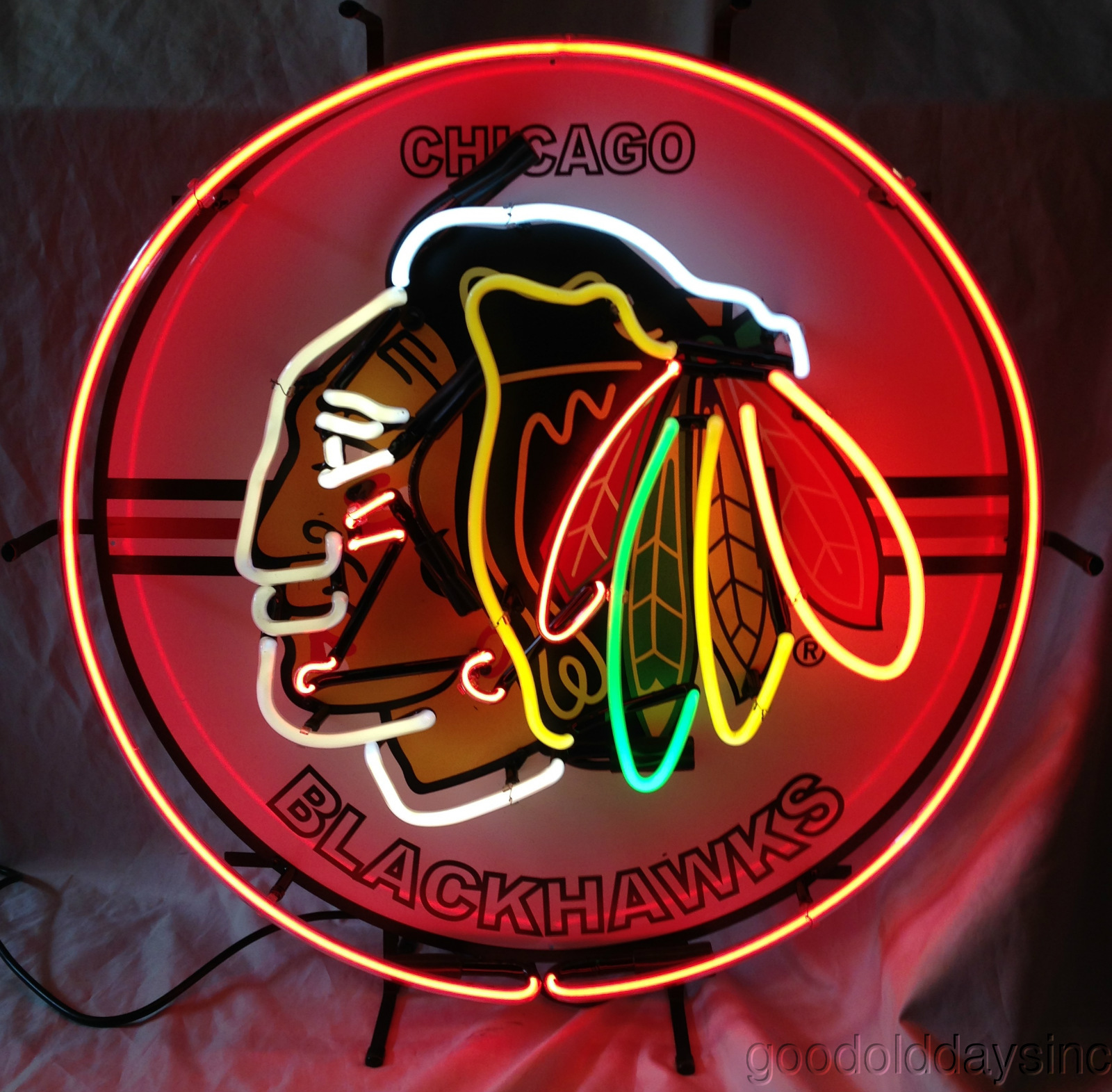 New Chicago Blackhawks Neon Beer Sign Hawks Light | eBay