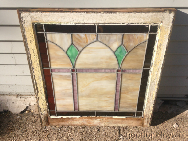 Antique Chicago Stained Leaded Glass Window 25