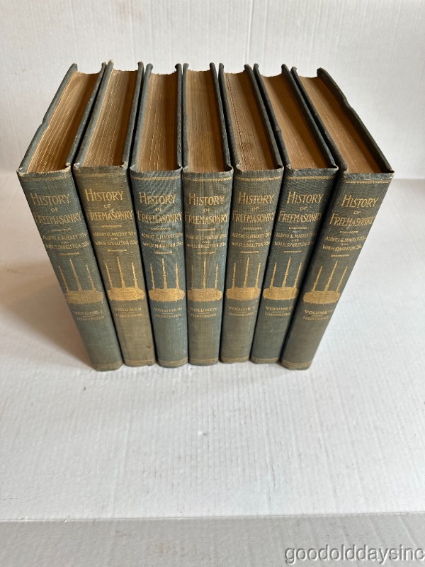 History Of Freemasonry 7 Books in All Circa 1900 | eBay