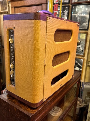 Vintage MCM 1953 National 1210 Tube Amp Amplifier w/ 15" Jensen Speaker