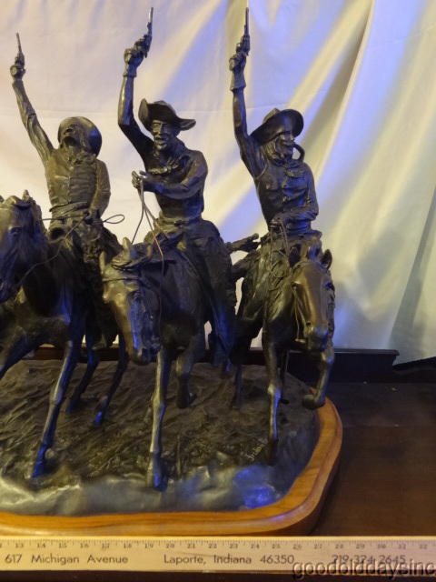 Frederic Remington Full Size Bronze "Coming Through the Rye"