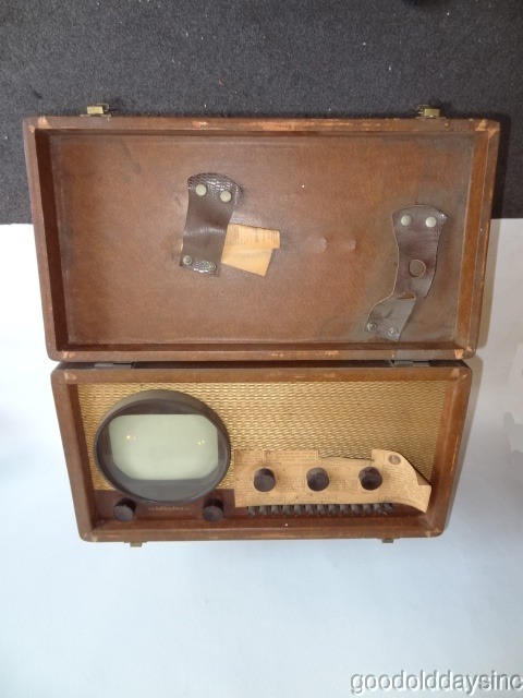 Rare All Original 1948 Hallicrafters TV Model 514 Portable Pushbutton Television