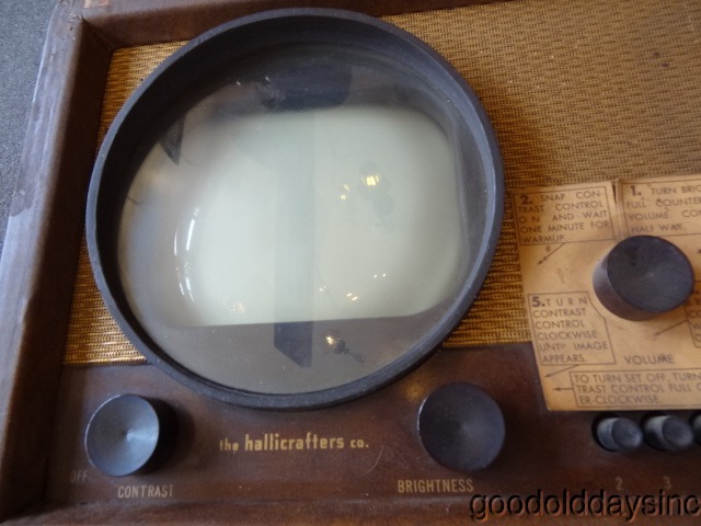 Rare All Original 1948 Hallicrafters TV Model 514 Portable Pushbutton Television
