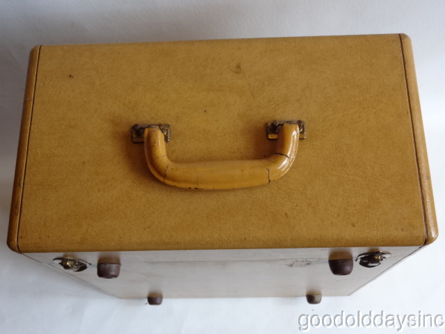 Vintage Motorola Portable Television - 8" Blond Suitcase Style TV - Model 7VT5A