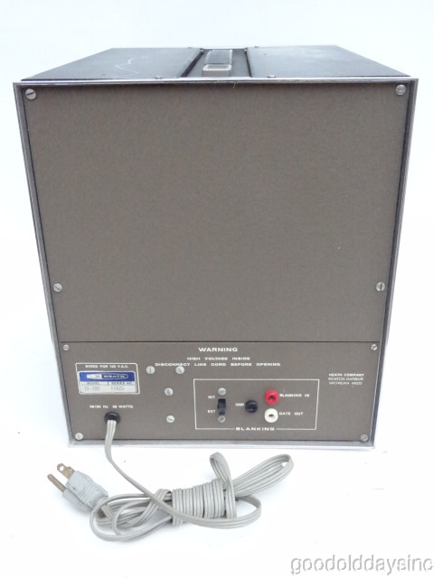 Heathkit IO-105 Green Dual Trace Oscilloscope - Works