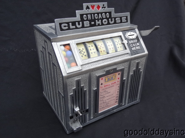 Chicago Club House Poker Trade Simulator - Daval Manufacturing Co. circa 1932-1934