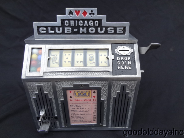 Chicago Club House Poker Trade Stimulator - Daval Manufacturing Co. circa 1932-1934