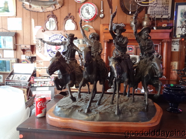 Frederic Remington Full Size Bronze "Coming Through the Rye"