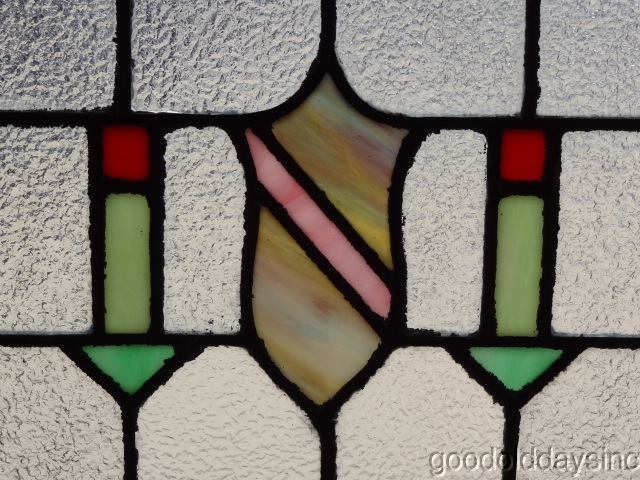 1920s Chicago Bungalow - Stained Glass Privacy Window 20 x 30