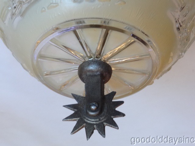 1930s Western/ Cowboy Ceiling Light Fixture Porcelain by Porcelier Fixture NOS