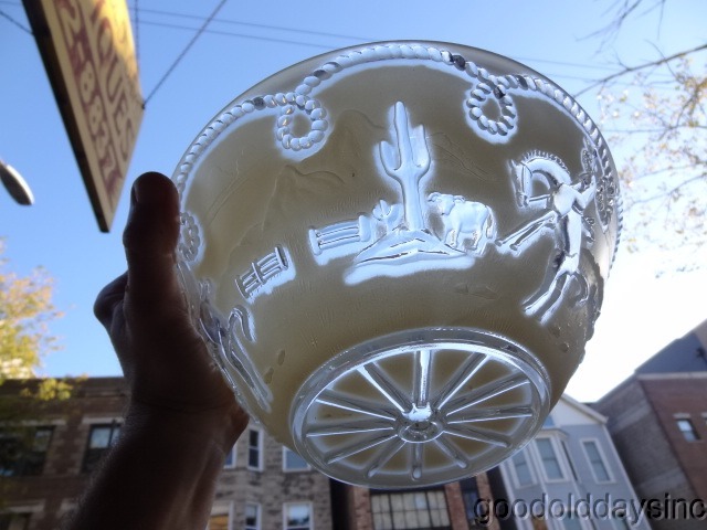 1930s Western/ Cowboy Ceiling Light Fixture Porcelain by Porcelier Fixture NOS