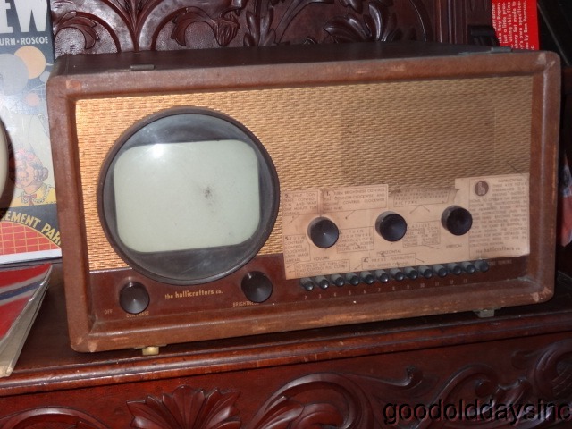 Rare All Original 1948 Hallicrafters TV Model 514 Portable Pushbutton Television