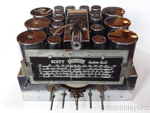 1938 E.H. Scott Phantom Deluxe Radio - Restored and Working - 20 Tube Radio