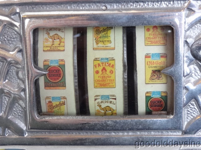 Trade Stimulator circa 1930-1935 Art Deco Gumball Slot Machine Buckley Ball Gum