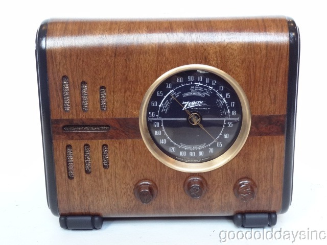 1937 Zenith Cube Radio model 5S218 Electronically Restored w 1/8" input added