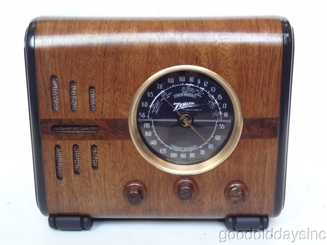 1937 Zenith Cube Radio model 5S218 Electronically Restored w 1/8" input added
