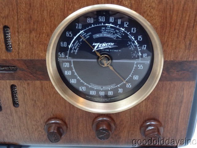 1937 Zenith Cube Radio model 5S218 Electronically Restored w 1/8" input added