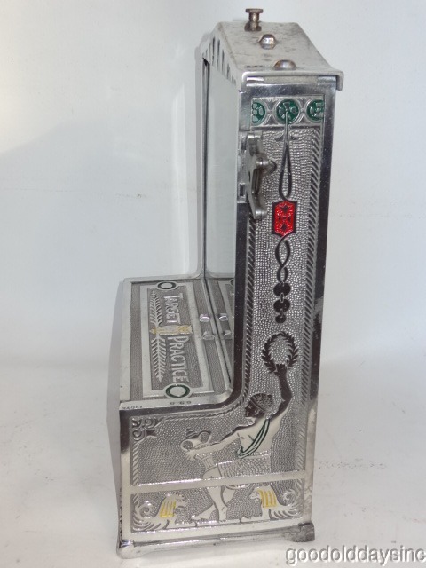 1920s Mills One Penny TARGET Trade Stimulator - Coin Drop Play for Gum & Cash