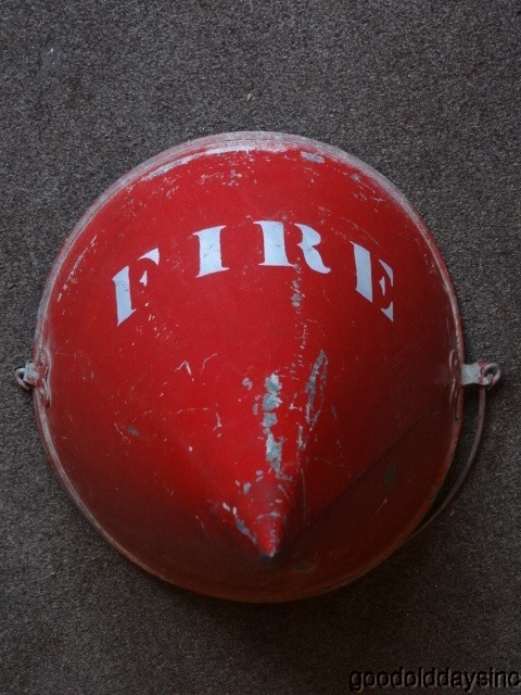 Illinois Central Railroad - Fire Bucket Antique Metal Fireman Extinguisher Pail