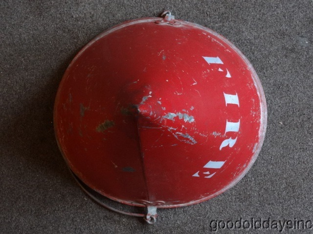 Illinois Central Railroad - Fire Bucket Antique Metal Fireman Extinguisher Pail