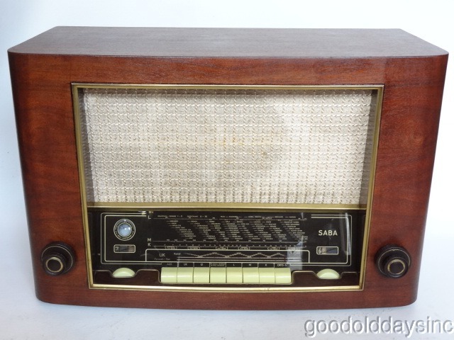1954 Saba Bodensee W3 Radio Fully Restored and Working Great with Input AM/FM/SW/AUX