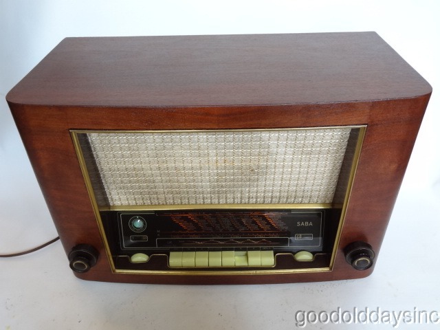 1954 Saba Bodensee W3 Radio Fully Restored and Working Great with Input AM/FM/SW/AUX