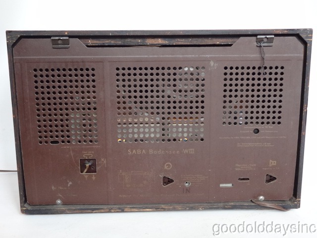 1954 Saba Bodensee W3 Radio Fully Restored and Working Great with Input AM/FM/SW/AUX