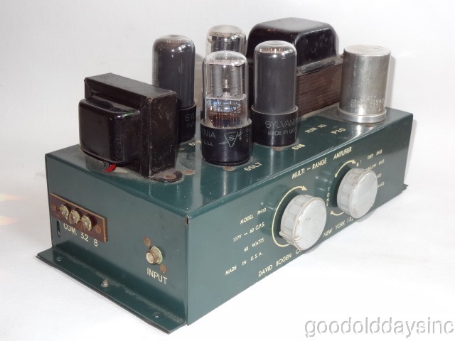 1950's David Bogen Tube Amp Amplifier Model PH10 6V6 