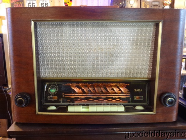 1954 Saba Bodensee W3 Radio Fully Restored and Working Great with Input AM/FM/SW/AUX