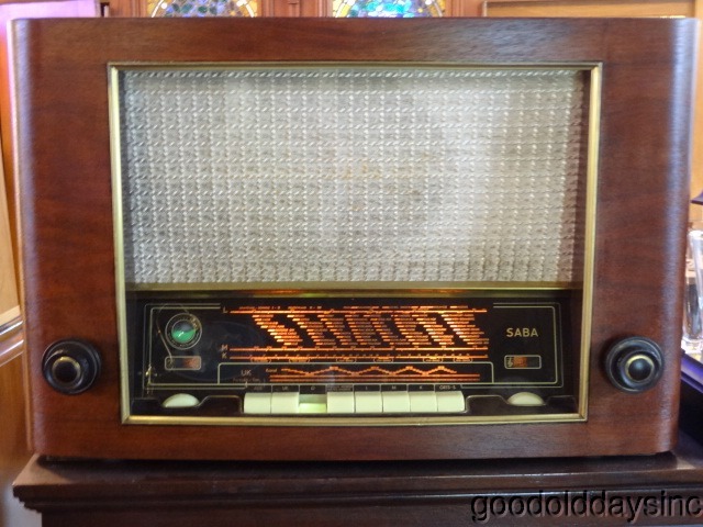 1954 Saba Bodensee W3 Radio Fully Restored and Working Great with Input AM/FM/SW/AUX