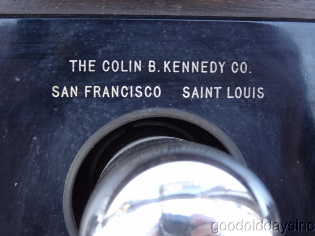1923 Colin B. Kennedy Co. Exposed Tube Radio - St Louis & San Francisco 