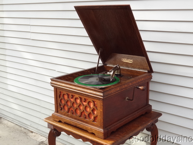 Oak Silvertone Phonograph