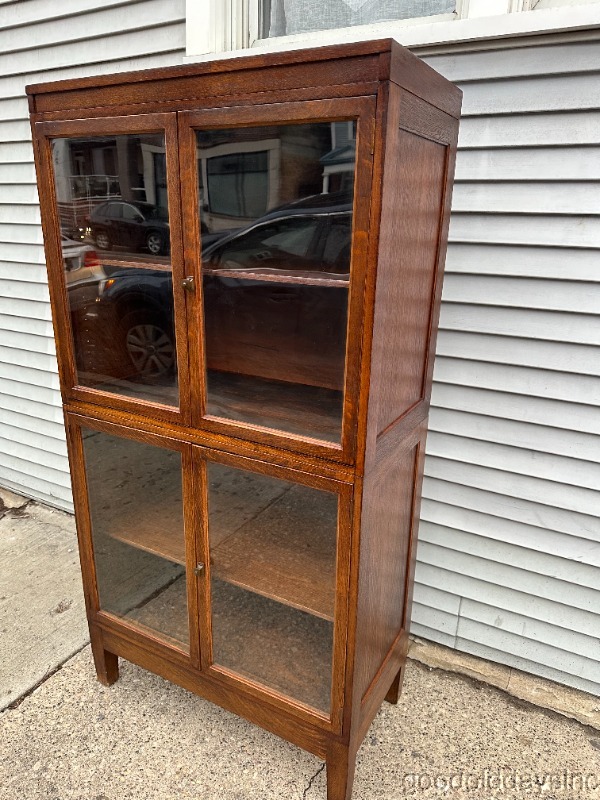 Rare Oak Globe Wernicke Stacking Display Cabinet Mission Style - Stack Bookcase