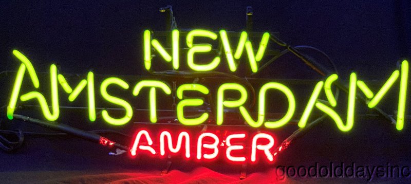 New Amsterdam Neon Beer Advertising Sign Bar Light