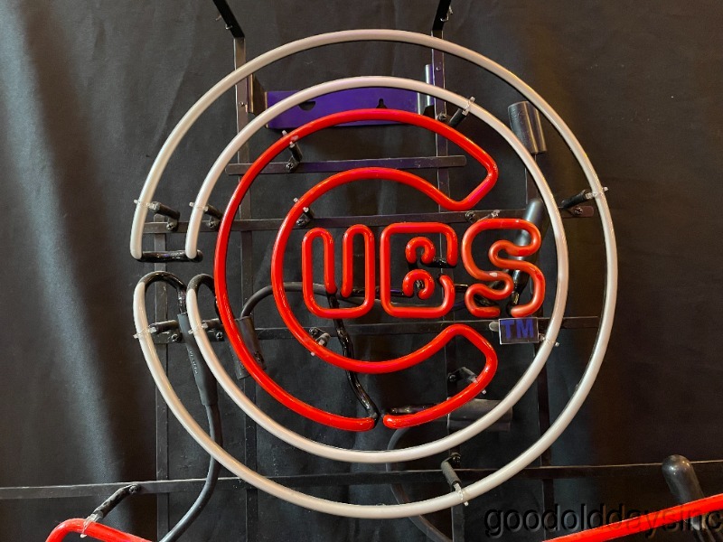 Chicago Cubs Budweiser Neon No Beer Sign Bar Light