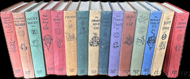 Lot 15 Antique OZ Book Collection L. Frank Baum Books Wizard of OZ